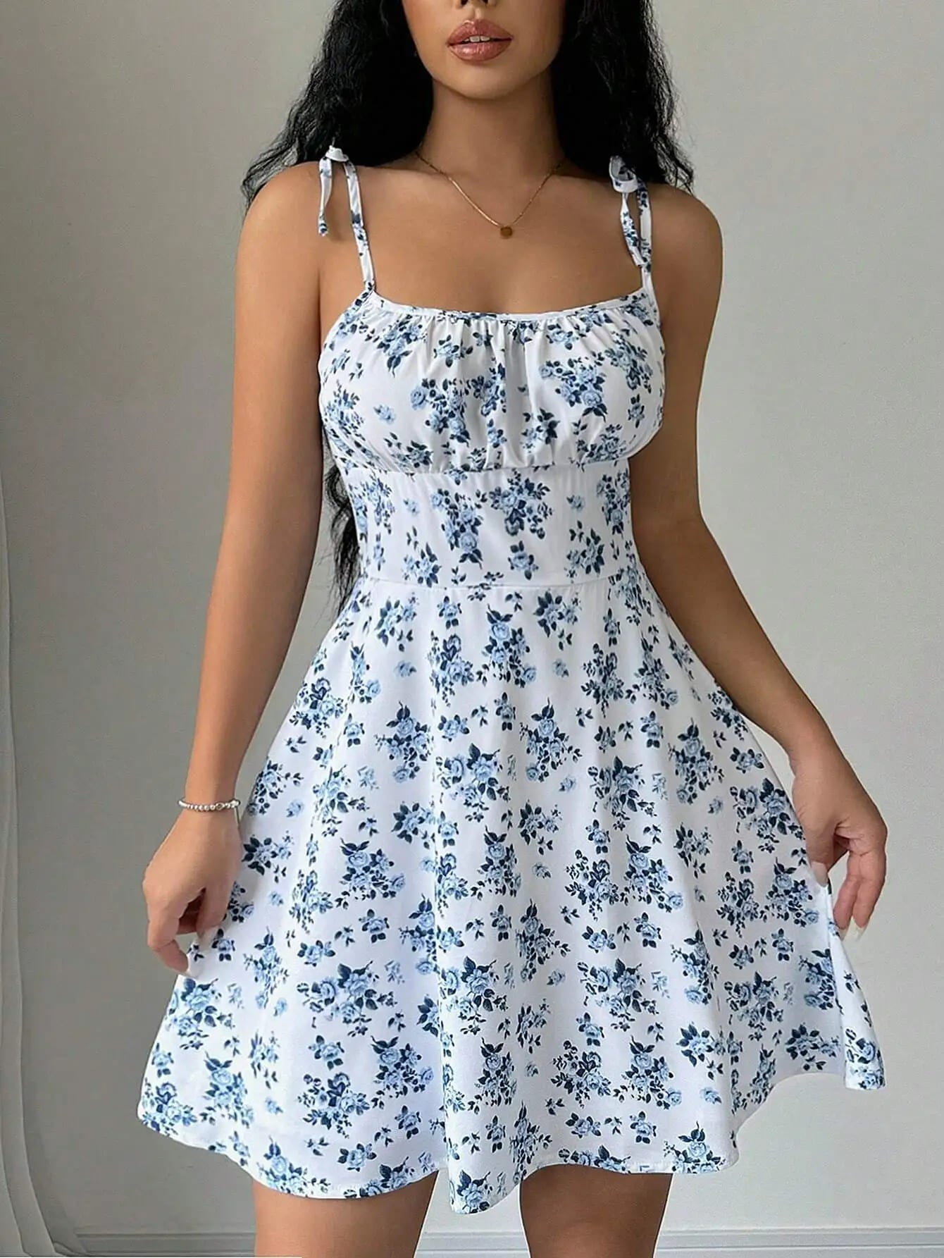 Vestido_Curto_Azul_Florido_Guarujá_04